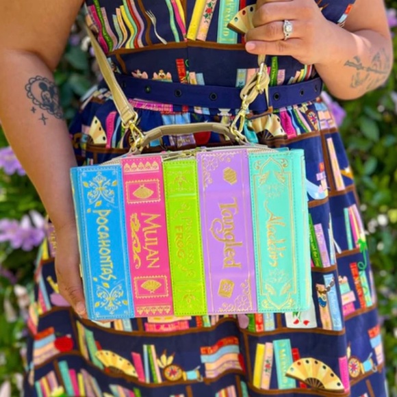 NWT Exclusive - Disney Stitch Shoppe Princess Books Volume 2 Crossbody Bag - Picture 4 of 13